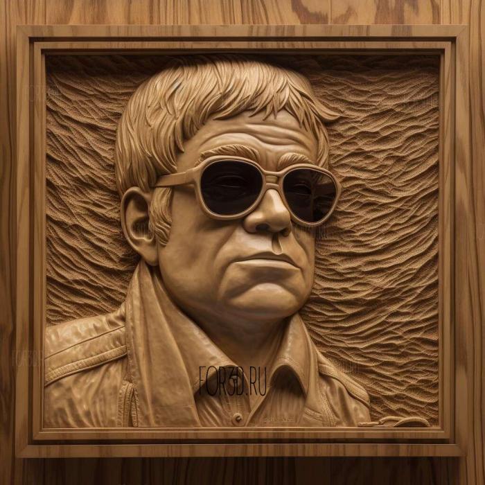 Elton John 2 stl model for CNC